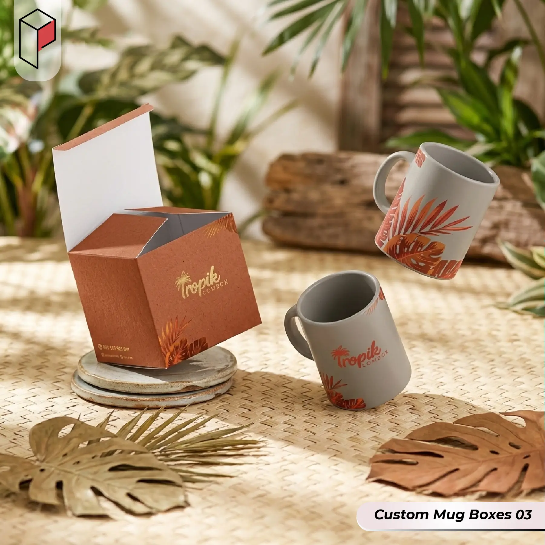 Custom cardboard Mug Boxes (3)
