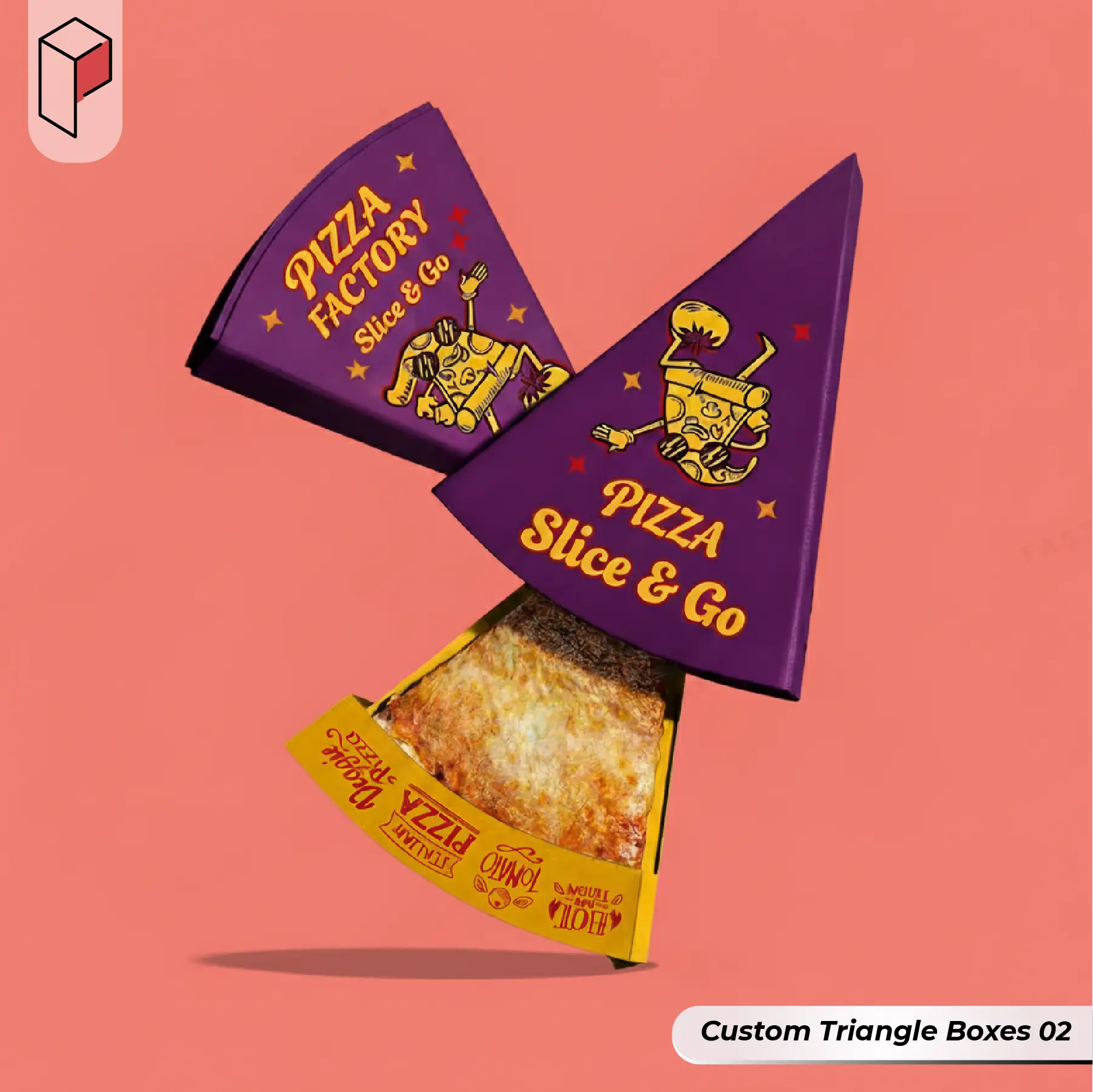 Custom printed Triangle Boxes (2)