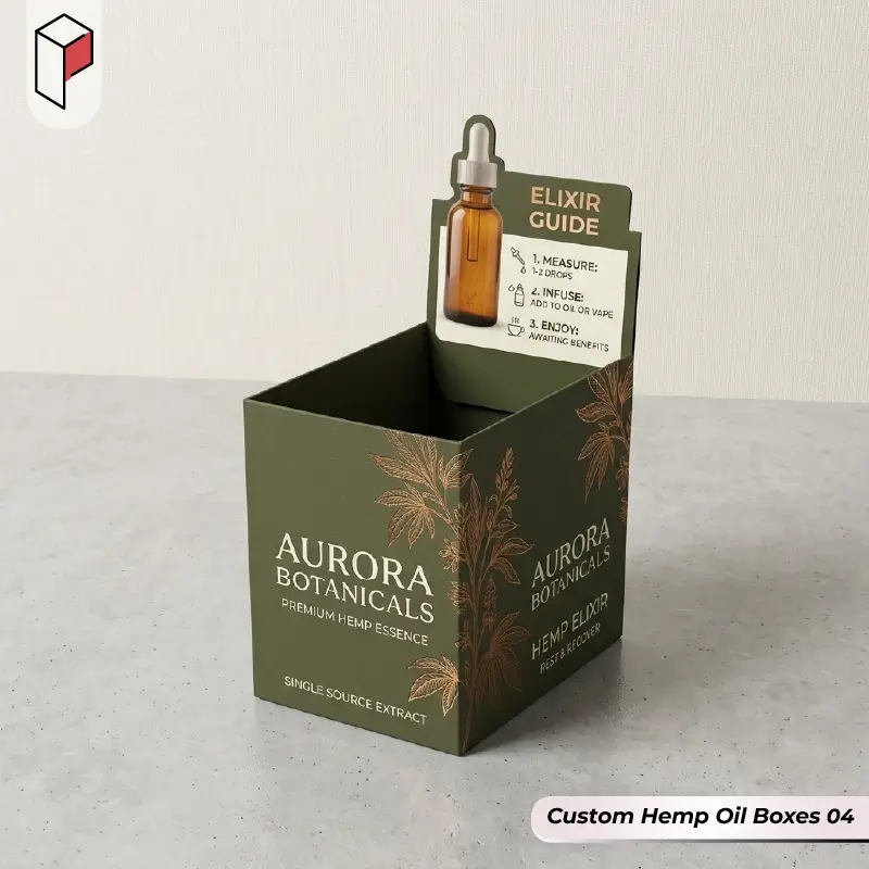 Custom Printed Hemp Oil Boxes 04