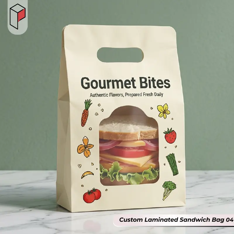 Custom Printed Laminated Sandwich Bag 04