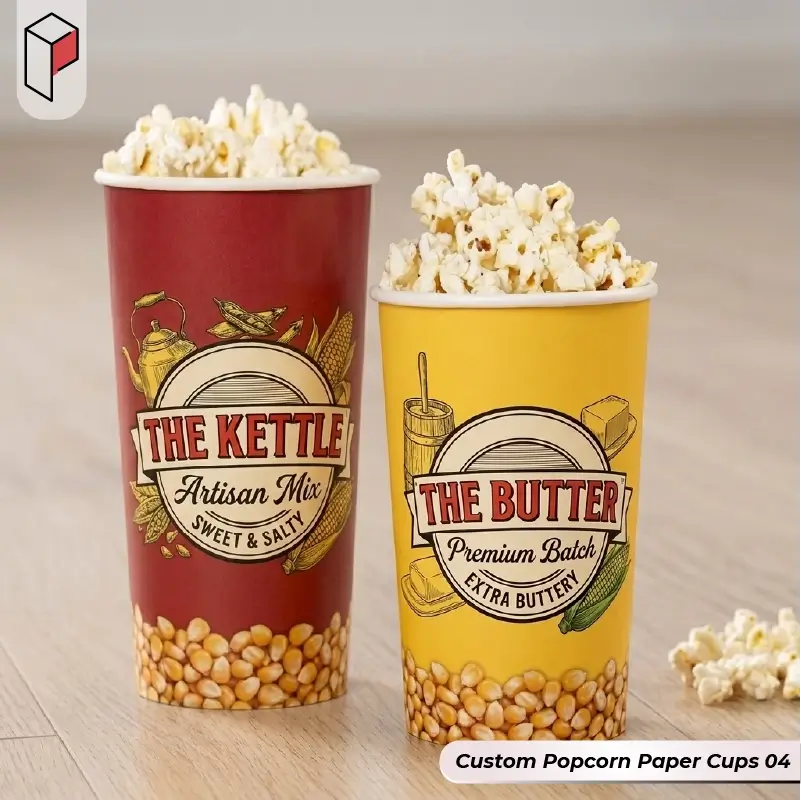 Custom Printed popcorn paper cups 04