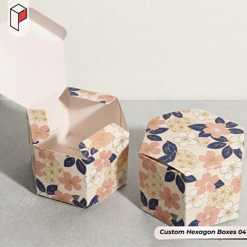 Custom Hexagon Boxes With Logo 04