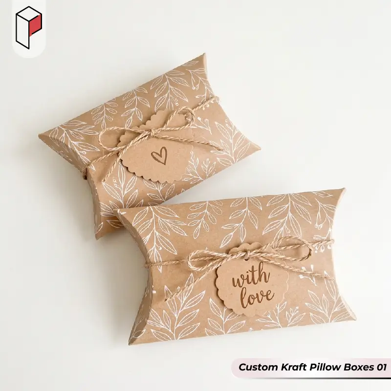Kraft Pillow Boxes 01