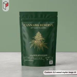 Custom 3.5 Weed Mylar Bag