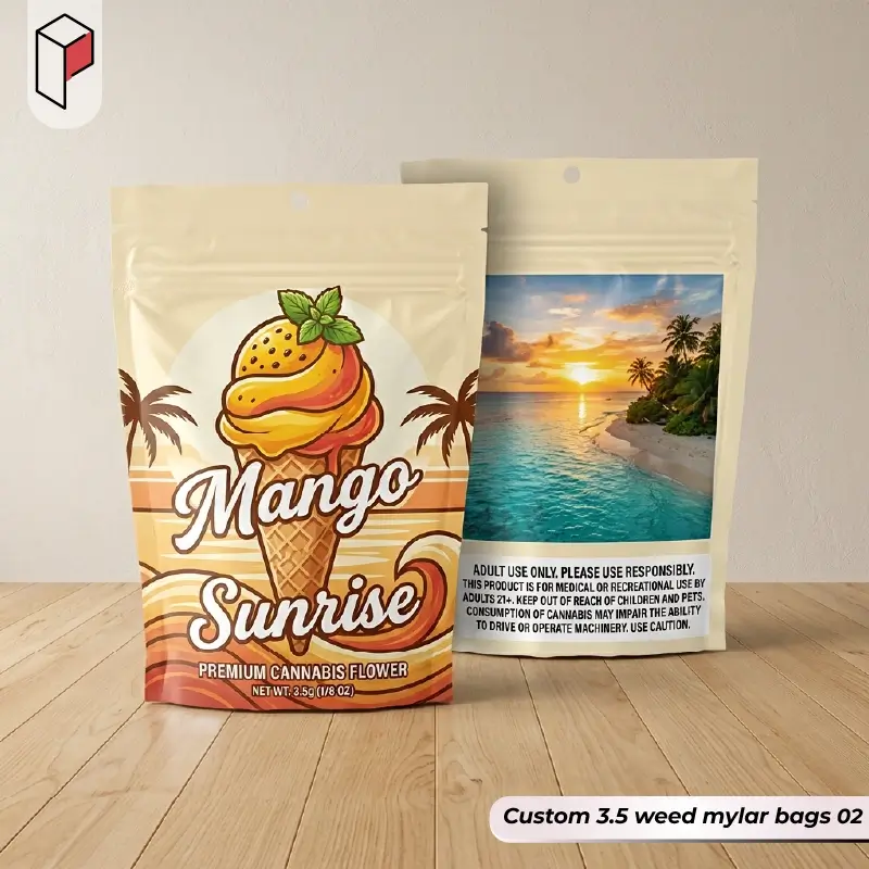 custom 3.5 weed mylar bags Wholesale 02
